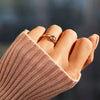 Two Tone Twist Finger Ring for Women Modern Female Metal Rings Daily Wear Versatile Accessories Jewelry - Image 6