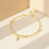 Silver Shining Double-layer Cross Ankle Chain Women Lady Ankle Bracelet Prom Foot Party Jewelry Gifts - Image 4