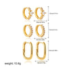 Twisted Hoop Earrings in Gold-Tone or Silver-Tone - Image 12