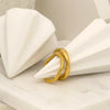 Ripple Stainless Steel Band Rings in Gold Tone and Silver Tone - Image 6