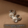 Resin Transparent Round Ball Pendant Earring Hooks Korean Jewelry For Girls Women's Versatile Accessory - Image 7