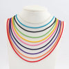 10PCS, Dainty enamelled chain necklace, box chain choker necklace, Enamel Pop Chain Necklaces, minimalist necklace - Image 13
