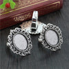 13x18mm 5pcs Antique Silver Plated And Bronze Plated Brass Oval Adjustable Ring Settings Blank/Base,Fit 13x18mm Glass Cabochons - Image 27