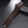 Leather Cuff Bracelet Punk Braided Bracelets Rock Leather Wristbands Mens Leather Bracelet Bangle Adjustable Wrap Bracelet Men - Image 6