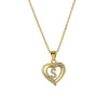 A-Z English Letter Initial Necklace Gold Plated Necklace Micro Setting Zircon Heart Necklace for Women - Image 25