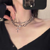 Kpop Irregular Star Chain Necklaces Y2K Zircon Crystal Beads Tassel Necklace Aesthetic Star Heart Choker Necklaces Jewelry Gift - Image 6