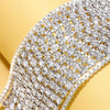 New Statement Earring Long Full Rhinestone Big Earrings For Women Shining Tassel Dangle Earrings Wedding Jewelry Gift