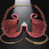 Rave Pink Crystal Chest Bracket Sexy Top Accessories for Women Nightclub Outfit Bikinis Rhinestone Bra Chain Dress Jewelry