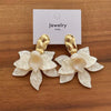 Bohemian Colorful Acrylic Flower Pendant Earrings For Women Girls Exaggerated Metal Petal Temperament Earrings Jewelry - Image 11