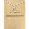 Charm Pendant Necklace with Sun Dragonfly Owl Lotus Feather Angel Wing Elephant and More Designs - Image 17