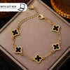 Lennik Classic Lucky Clover Bracelet for Women, Elegant Five Leaf Flower Bracelet, Temperament Four Leaf Flower Jewelry - Image 7