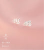 Lotus Flower Stud Earrings with Petal Details - Image 10