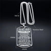 To My Son I Love You Pendant Necklace Stainless Steel Dog Tag Letter Chain Birthday Graduation Gift Jewelry Men Inspiration Kids - Image 6