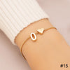 Simple Love Letter Bracelet Retro Adjustable Alloy Letter Bracelet Women Hand Jewelry Accessory - Image 11