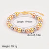 Classic Simple Copper Round Bead Bracelet Gold/Silver/Rose Color Women Adjustable Bangle Jewelry Accessories Birthday Gift - Image 6