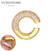 1PC Plated Gold Ear Cuff Earrings Ear Clip for Women Purple/Green/Turquoise No Pierced Earrings Jewel - Image 34