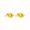 Korean Stainless Steel Earrings For Women Gold Color Simple Knot Earrings Ladies Kpop Accessories - Image 7