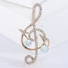 Rhinestone Butterfly Pins for Women Unisex Shiny Glass Musical Note Brooches Event Party Backpack Decoration Clothes Accessories - Image 13