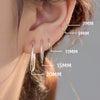 Silver Twisted Round Hoop Earrings for Women Jewelry Minimalist Geometric Accessories - Image 3