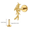 Titanium Koi Fish Cartilage Earring Tiny Tragus Stud Helix Conch Flatback Piercing 16G Animal Body Jewelry - Image 9
