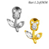 Clear Stone Labret Piercing Stud with Square Heart and Trapezoid Styles - Image 13