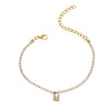 Creative Initial Letter Alphabet Pendant Rhinestone Shiny Beach Anklet Chain Foot Jewelry Ankle Bracelets for Women Boho - Image 21