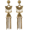 Gypsy Indian Jhumka Jewelry Ethnic Vintage Antique Alloy Carved Totem Bells Tassel Hanging Earrings For Women - Image 6