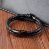 Multi-layer Bracelet Punk Stainless Steel Charm Magnetic Black Men's Leather Bracelets Skull Braided Bangles Jewelry - Image 6