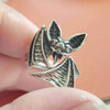 Buyee Silver Big Ring Finger Cute Bat Open Ring for Woman Men Unique Animal Punk Jewelry Circle - Image 3