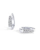 Oval Drop Hoop Earrings with Clear Stone Details in Gold-Tone or Silver-Tone - Image 14