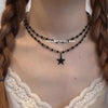 Punk Rock Y2K Black Star Cross Red Heart Pendant Ghost Claw Choker Chain Necklace Men Women Goth Vintage Grunge Emo Accessories - Image 5