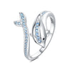 Miseff Silver Ring Cute Panda Whale Hummingbird Dragonfly Adjustable Open Ring Jewelry Gifts - Image 12