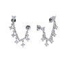 1pc Double Piercing 2 Hole Tassel Chain Mini Cz Hoop Earring Bling Cz Tennis Chain Clip on Earring Cuff Women Jewelry - Image 8
