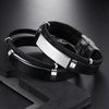 Braided Leather and Stainless Steel Bracelet with 21 cm Length - Image 28