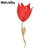 Big Tulip Flowers Brooches For Women Unisex Charming Classic 4-color Flower Plants Office Party Brooches Pins Gifts - Image 1