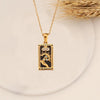 Zirconia Tarot Card Necklace Classic Tarot Queen Lover Magician Moon Wealth Amulet Stainless Steel Jewelry - Image 10