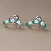 Tiny Green Crystal Stainless Steel Cartilage Stud Earrings 2 Pieces - Image 8