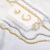 heart jewelry sets Cubic zirconia heart connector bracelet for women Brass necklace party Jewelry - Image 2
