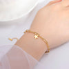 Bracelets Of Women Silver Color Stainless Steel Double Moon Chain Star Beads Bangles Minimalist Female Jewelry Accessories - Image 2
