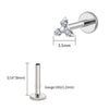 Titanium 16G Triple CZ Cartilage Helix Earring Trinity CZ Tragus Stud Conch Earlobe Lip Piercing Jewelry - Image 15