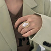 Starfish Pearl Ring Shape Gold Color Adjustable Rings For Women Korean Jewelry Party Accessory - Image 5