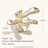 La. Muses Mixed Color Twisted Line Stainless Steel Women's Ring Pvd Gold-plated Jewelry Gift - Image 11