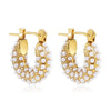 Zircon Circle Huggie Hoop Earrings for Women Geometric U Shape Hoops Ear Buckle Gold Plated Stainless Steel Jewelry Gift - Image 20
