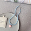 Colorful Beaded Choker Necklace with Heart Pendant Y2K Style - Image 9