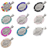 Virgin Mary Pendant Necklace with Colorful Beaded Stainless Steel Chain - Image 4
