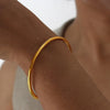 Minimalist Bracelet Bangles In Stainless Steel Gold Plated Bracelets Bangle For Women - Image 7