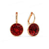 Bella Drop Earring for Women Christmas Birthday Austrian Crystals Round Cut Dangle Silver Gold Color Pierced Jewelry - Image 24