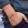 Nautical Anchor Bracelet Men Women Stainless Steel Cuban Chain Link Braslet Sliding Adjustable Outdoor Cycling Hand Accessories - Image 1