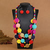 1set Multi-layer African Wedding Party Dress Wooden Beads Necklace Earring Jewelry Sets For Women Gitls Party Jewelry Gifts - Image 2