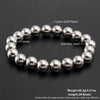 Stainless Steel Gold Plated Elastic Beaded Bracelet Stackable Design Unisex For Daily Commute And Party Wear - Image 15